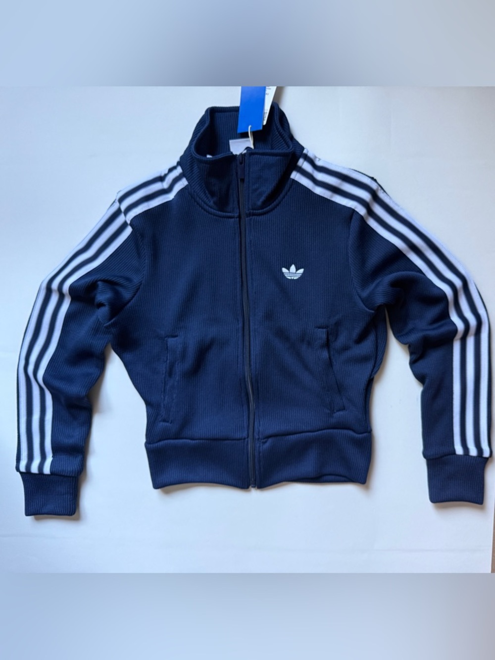 Adidas Originals [XS] Firebird Knit Track Jacket Navy JY2614 - Picture 9 of 14